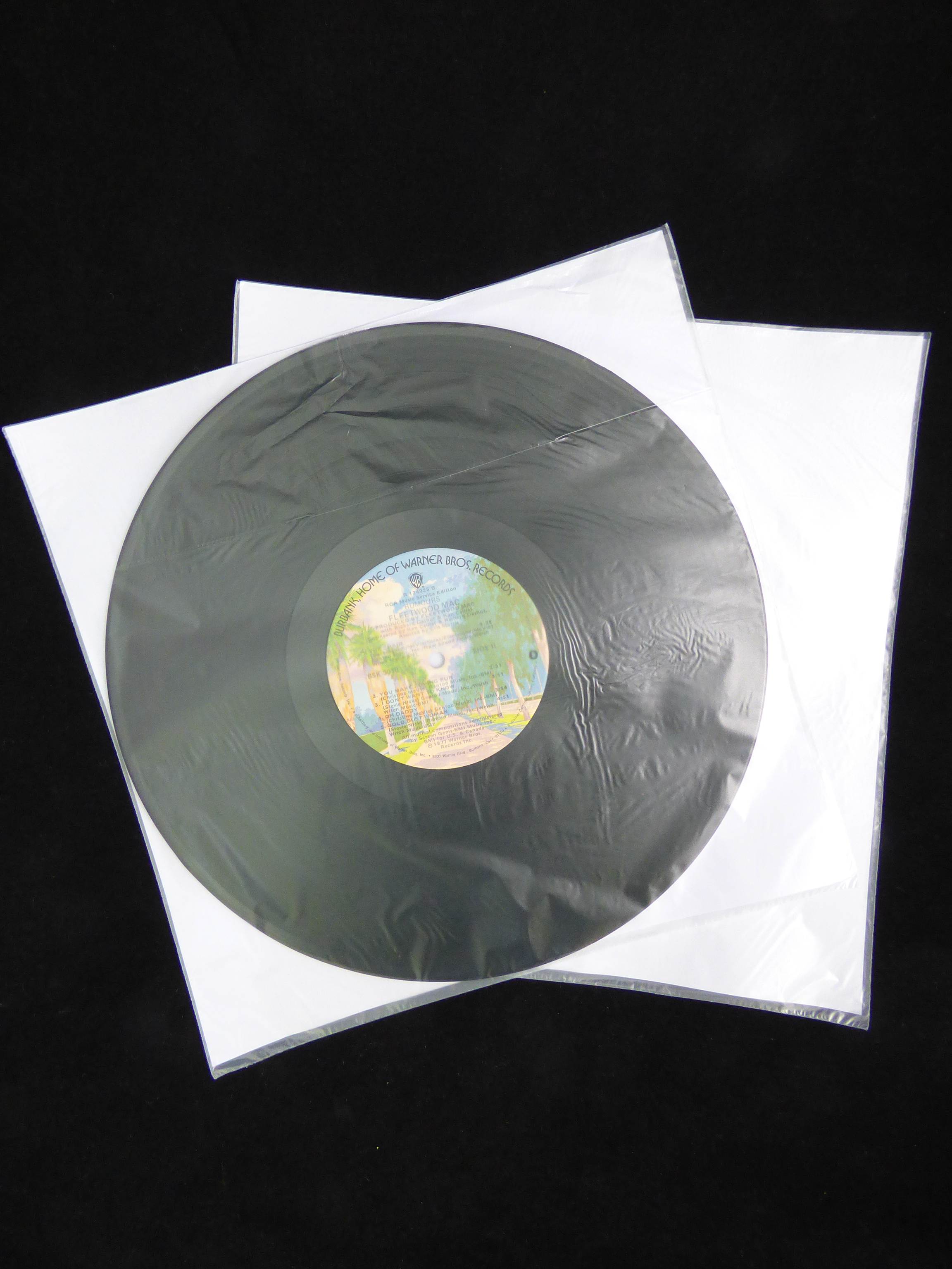 LP Inner Sleeves X 10 - 3 Layer Square Rice Paper Back